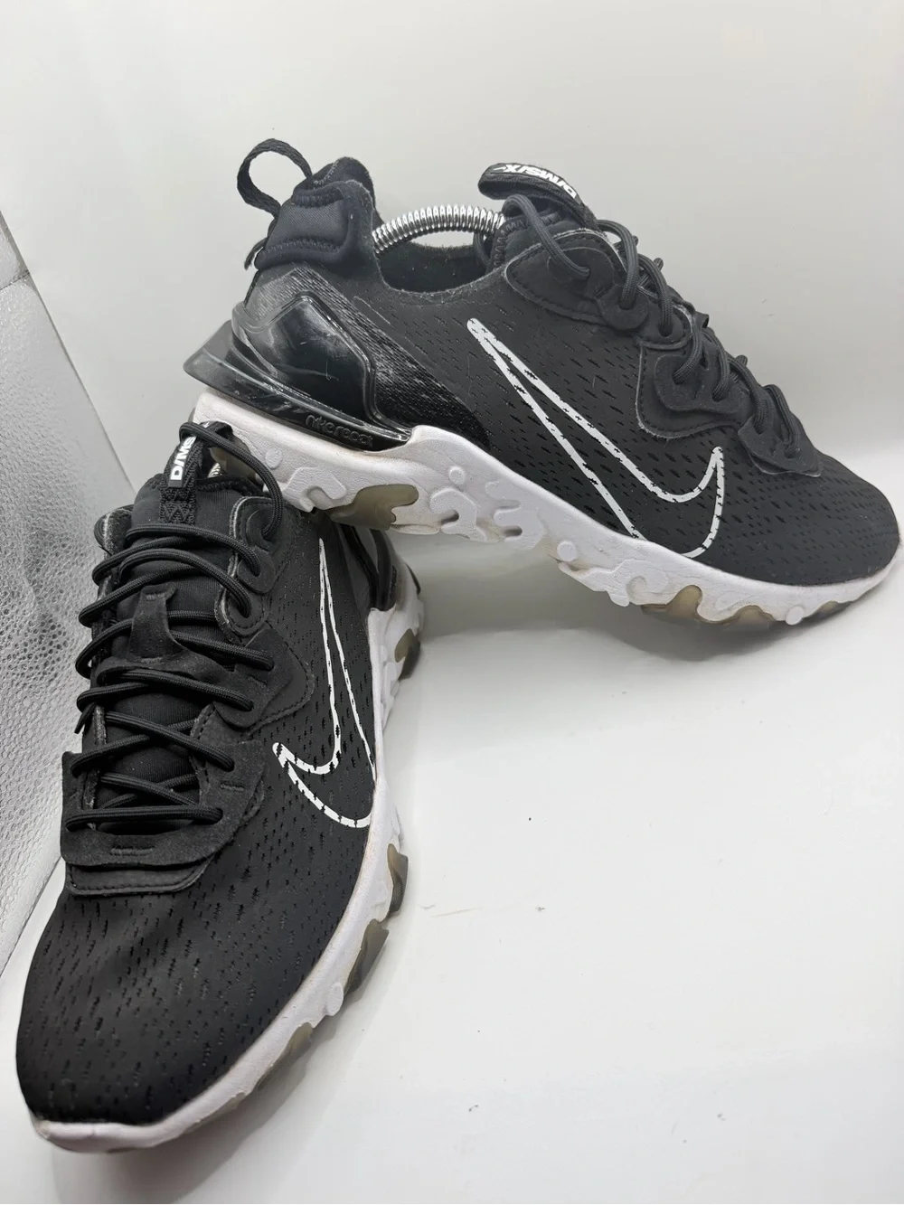 Nike Black and White Swoosh Athletic Sneakers